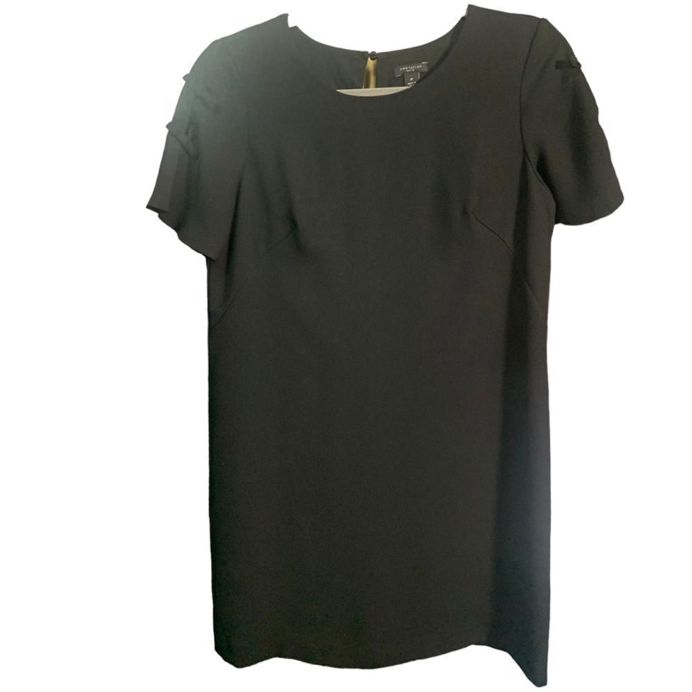 ANN TAYLOR Shift Straight Dress with bow‎ tie on sleeves